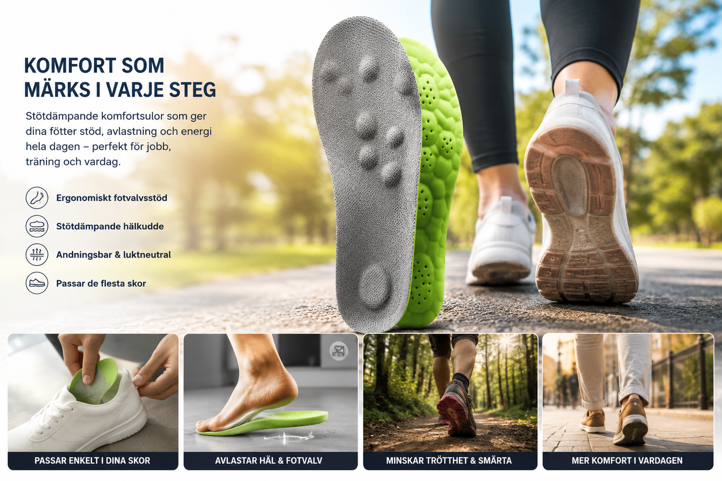 StepEase™ Känn känslan av att gå på moln